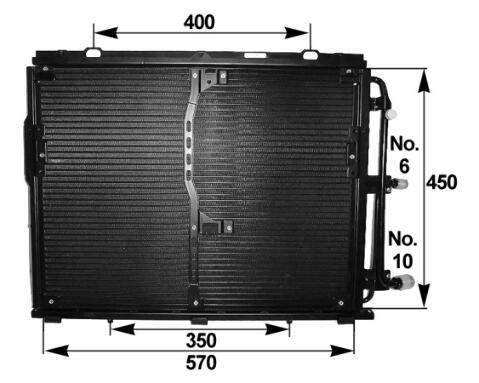 Mercedes A/C Condenser 1408300570 – Behr 351036691