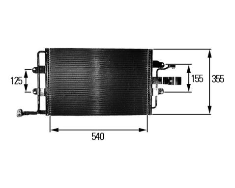 VW A/C Condenser 1C0820413G – Behr 351037651