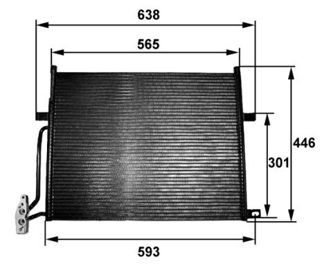 BMW A/C Condenser 351038201 – Behr Hella Service