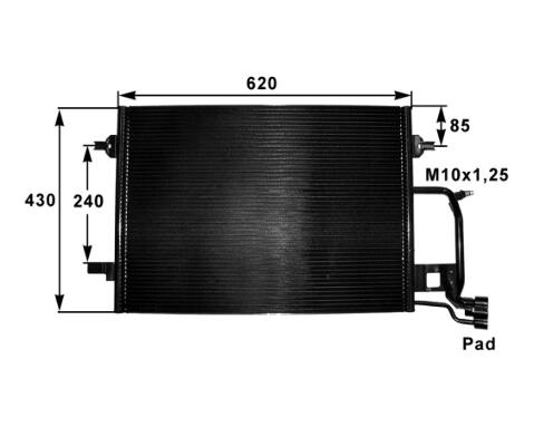 Audi A/C Condenser 4B0260403S – Behr 351038421