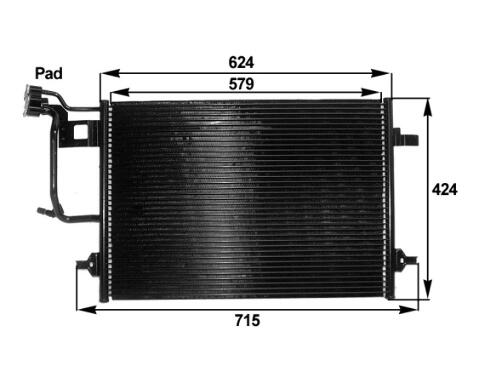 Audi A/C Condenser 8D0260403G – Behr 351038431