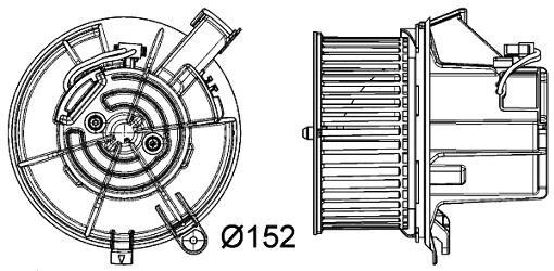 Mercedes Heater Fan Motor 2048200208 – Behr Premium 351040301