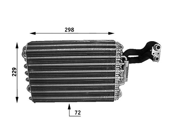 Mercedes A/C Evaporator Core 1248300758 – Behr 351210091