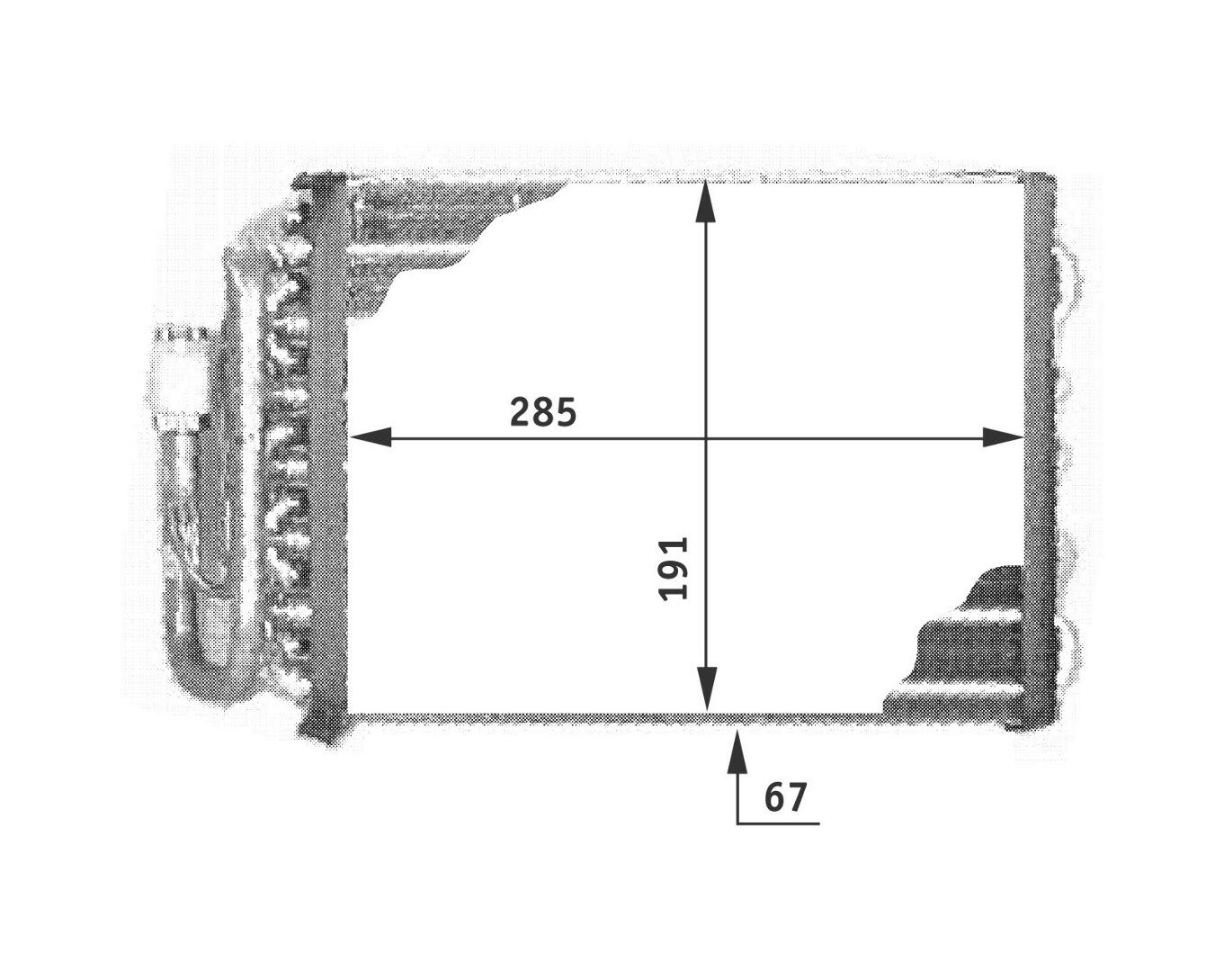 BMW A/C Evaporator Core 64118391356 – Behr 351210241