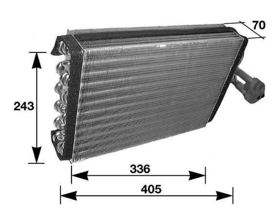 Mercedes A/C Evaporator Core 2028300758 – Behr 351210281