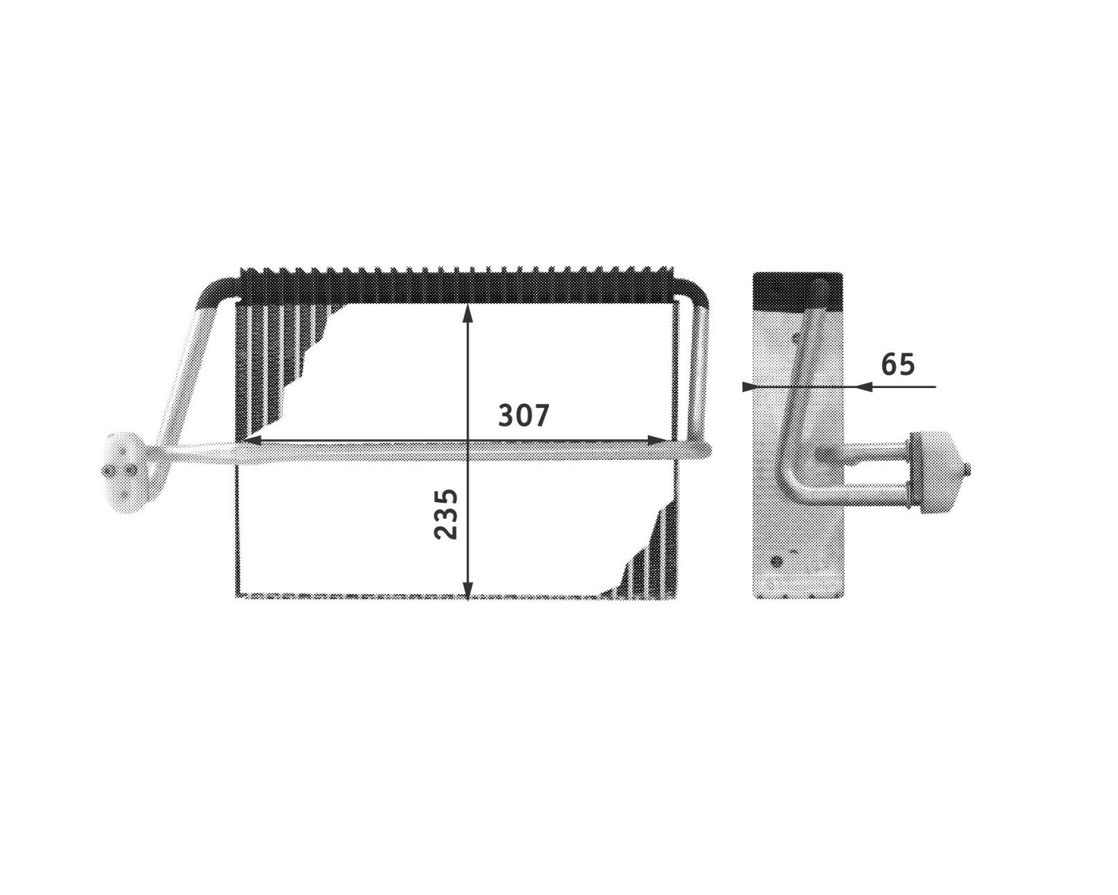 Mercedes A/C Evaporator Core 2108301058 – Behr 351210701