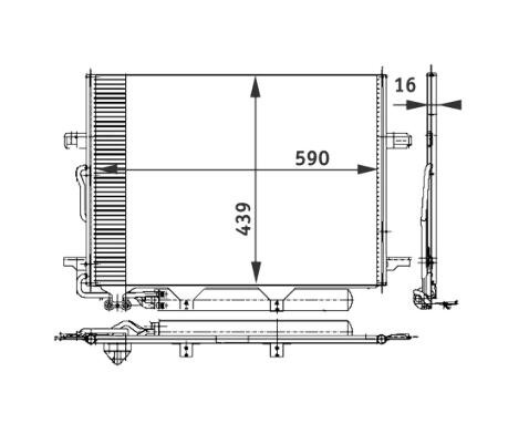 Mercedes A/C Condenser 2115001154 – Behr Premium 351300711