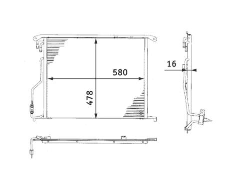 Mercedes A/C Condenser 2205001054 – Behr 351301171