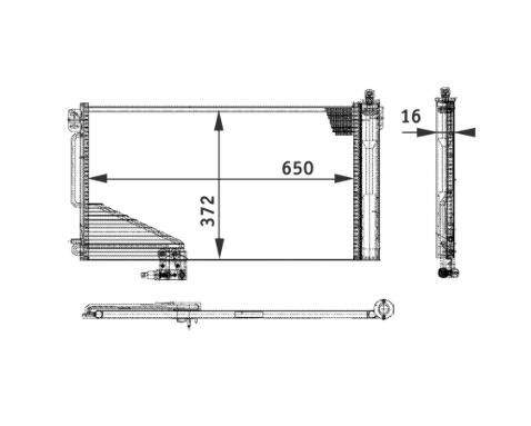 Mercedes A/C Condenser 2035001254 – Behr 351301351