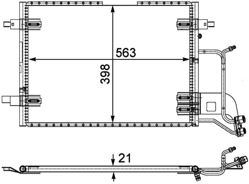 Audi A/C Condenser – Behr 351301401