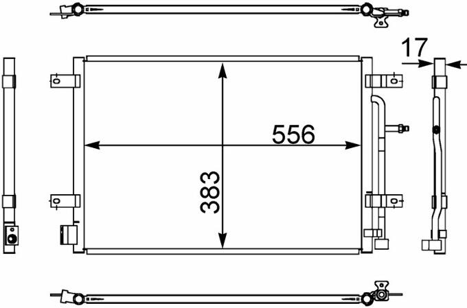 Audi A/C Condenser 8E0260403T – Behr 351343334