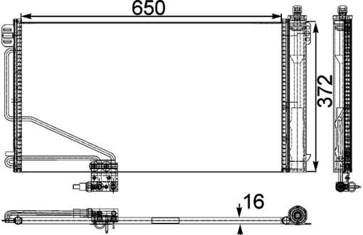 Mercedes A/C Condenser 2035001754 – Behr 351303391