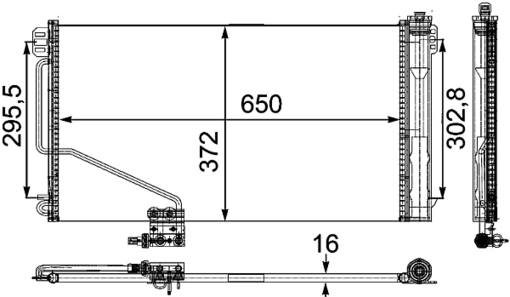 Mercedes A/C Condenser 1715000154 – Behr 351303401