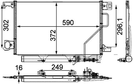 Mercedes A/C Condenser 2035002154 – Behr 351303411