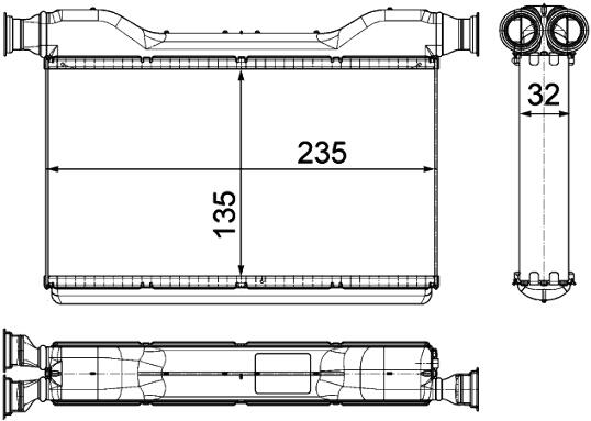 BMW Heater Core 64119163330 – Behr Premium 351315491