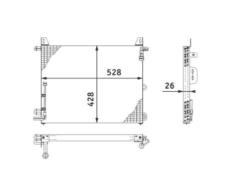 Mercedes A/C Condenser 1078301770 – Behr 351317181