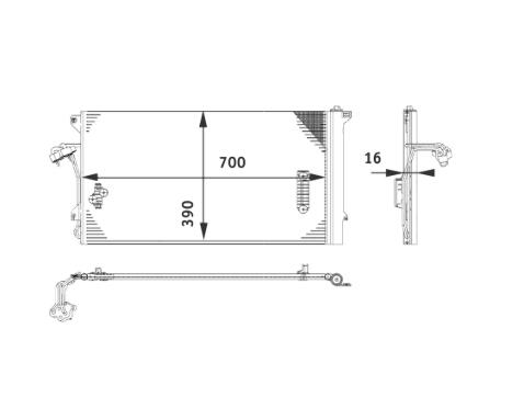 Audi Porsche A/C Condenser 4L0260401A – Behr 351317461