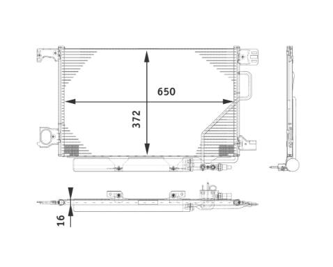 Mercedes A/C Condenser 203500085407 – Behr 351317501