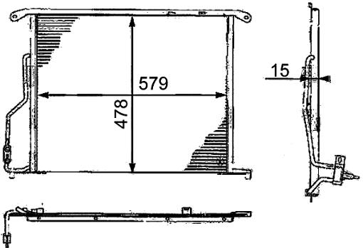 Mercedes A/C Condenser 2205000454 – Behr 351318221