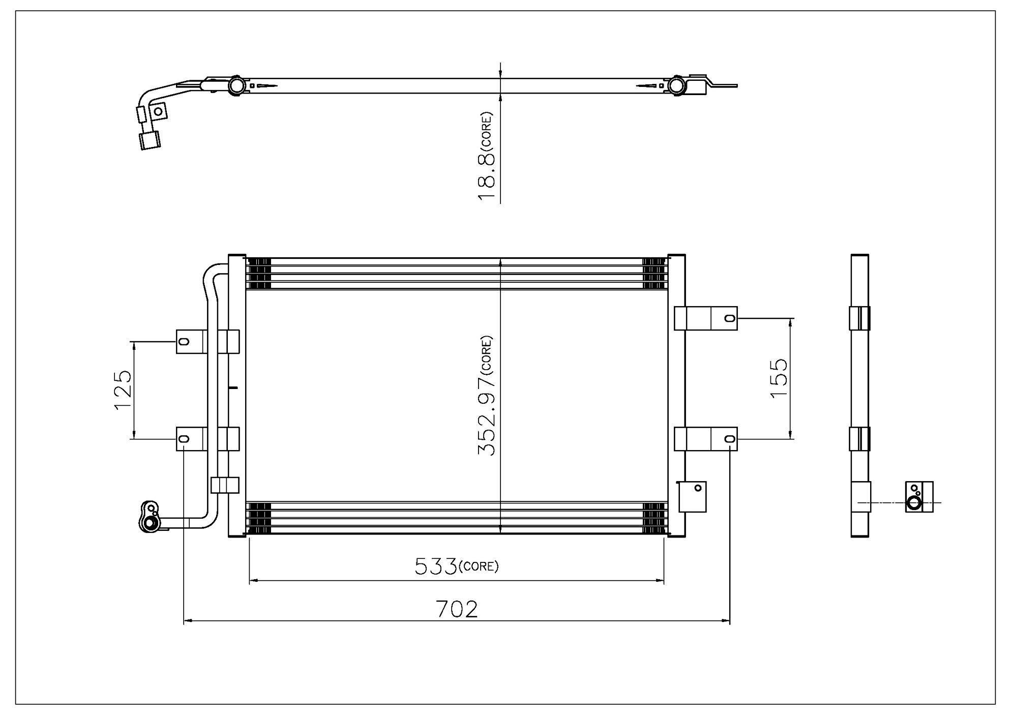 VW A/C Condenser 1C0820413F – Behr 351319311