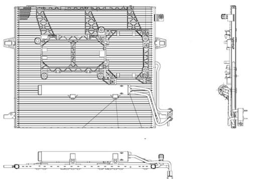 Mercedes A/C Condenser 1645000154 – Behr Premium 351330621