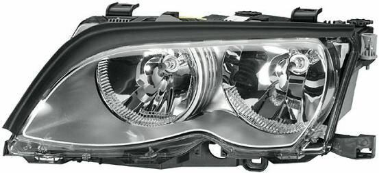 BMW Headlight Assembly – Driver Side (Halogen) (Titanium) 63126919645 – Hella 354204171