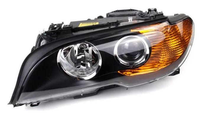 BMW Headlight Assembly – Driver Side (Halogen) (w/ Amber Turnsignal) 63126920605 – Hella 354204191