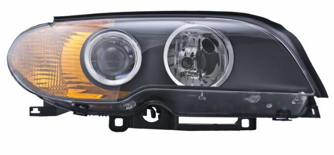 BMW Headlight Assembly – Passenger Side (Halogen) (w/ Amber Turnsignal) 63126920606 – Hella 354204201