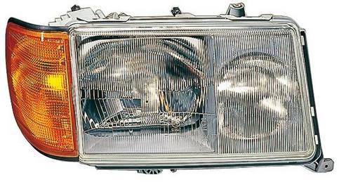 Mercedes Headlight Assembly – Passenger Side (Halogen) (w/ Turnsignal) 1248209059 – Hella 354221041