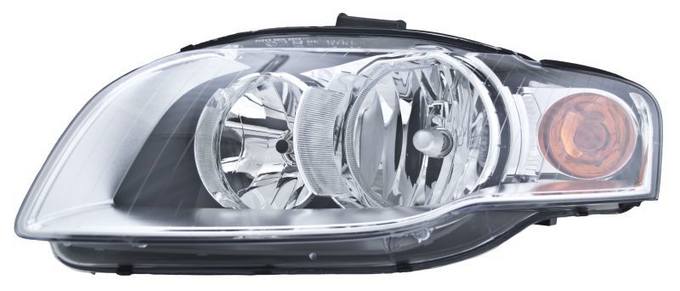 Audi Headlight Assembly – Driver Side (Halogen) 8E0941003AL – Hella 354451011