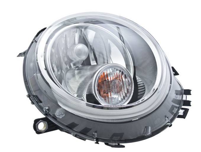 Mini Headlight Assembly – Passenger Side (Halogen) (w/ Clear Turnsignal) 63122751876 – Hella 354477281