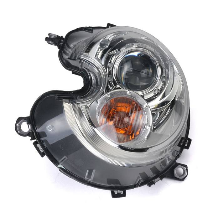 Mini Headlight Assembly – Driver Side (Xenon) (w/ Clear Turnsingal) 63127270025 – Hella 354477311