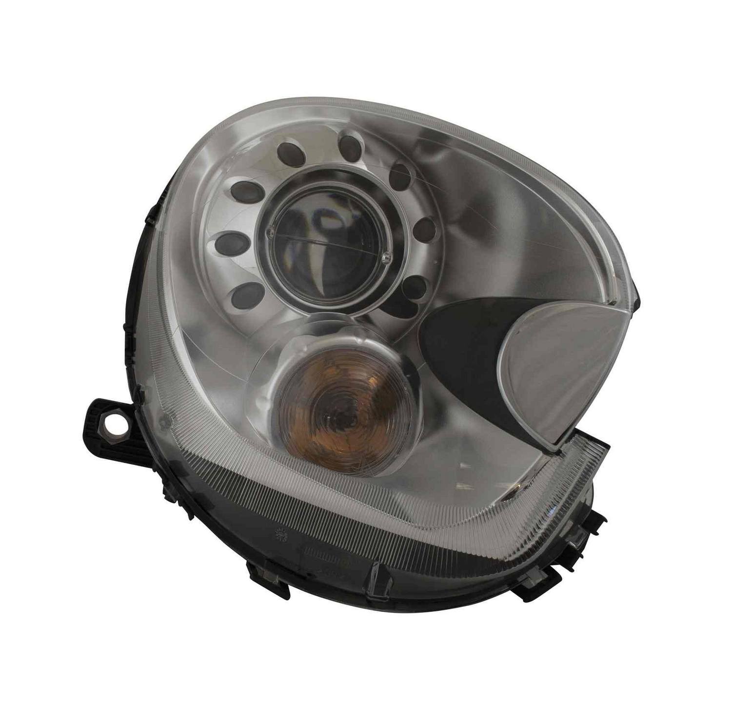 Mini Headlight Assembly – Passenger Side (Xenon) 63129807488 – Hella 354657081