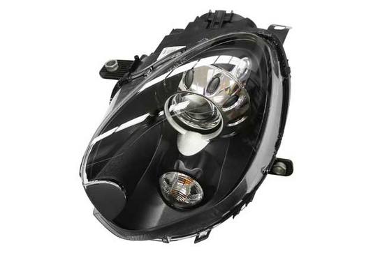 Mini Headlight Assembly – Driver Side (Xenon) (Black) 63129808265 – Hella 354657091