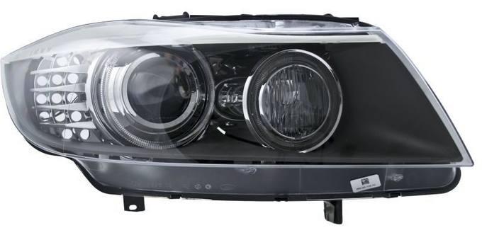 BMW Headlight Assembly – Front Passenger Side (Bi-Xenon/LED-Headlight – for e.g. BMW 3 (E90) – SAE – right) – Hella 63117240262