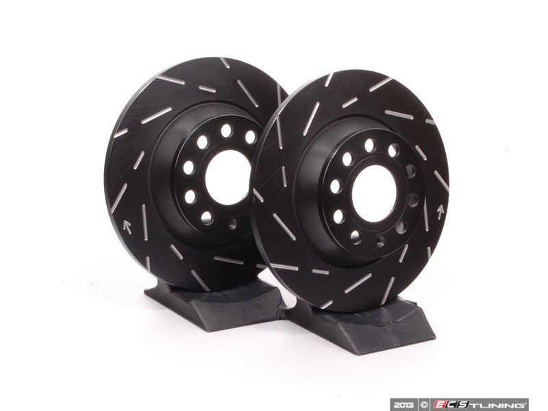 Rear Slotted Brake Rotors - Pair (282x12)