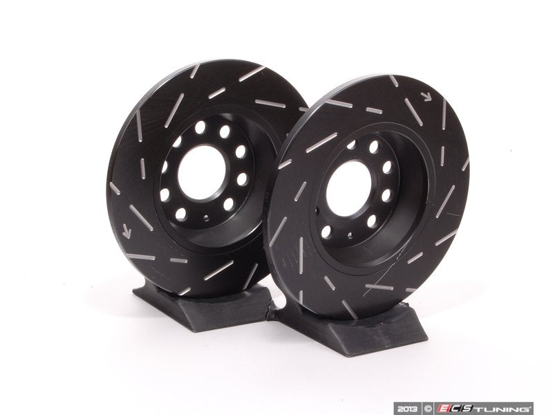 Rear Slotted Brake Rotors - Pair (282x12)