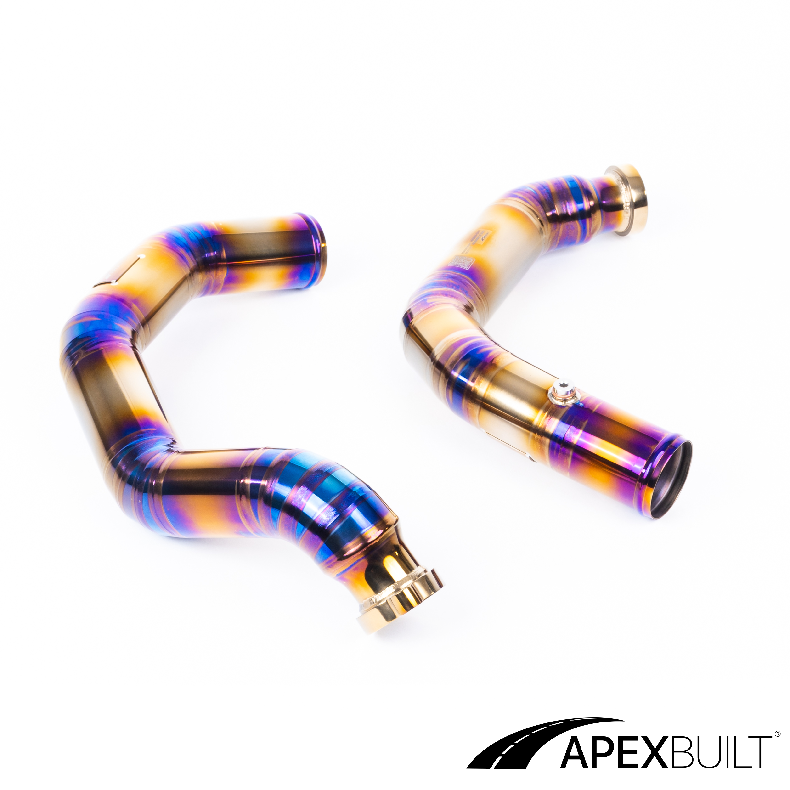 ApexBuilt® BMW F87 M2C, F80 M3, & F82/F83 M4 Titanium Charge Pipe Kit (S55, 2015-20)