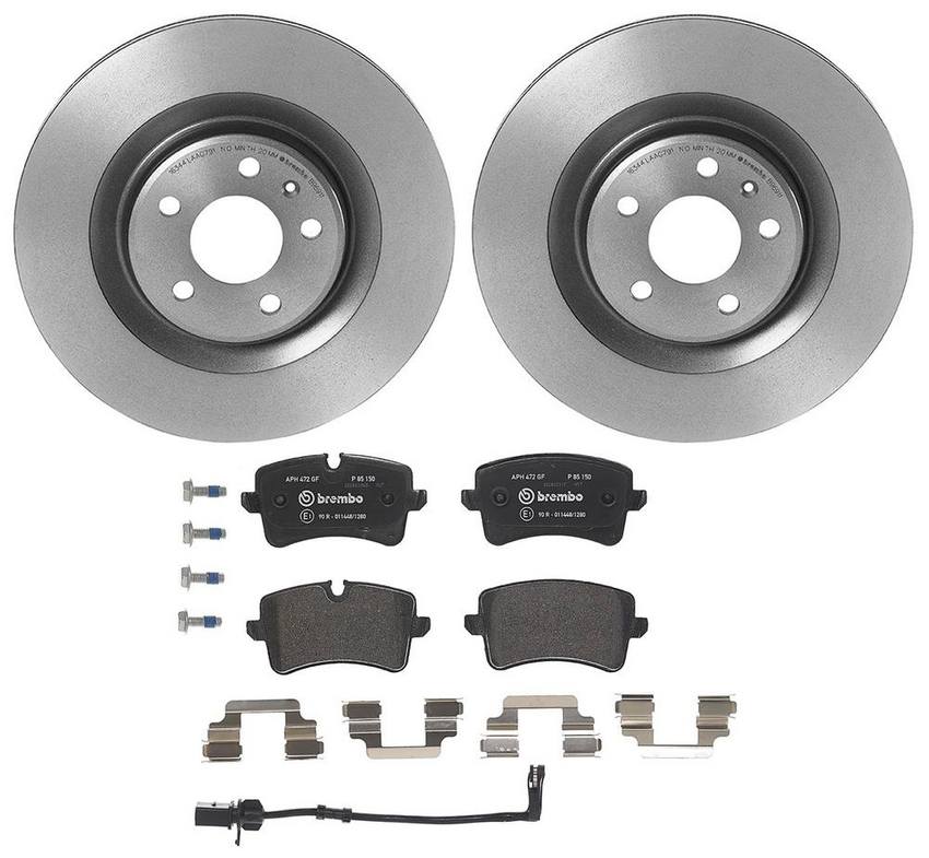 Audi Porsche Brakes Kit – Pads and Rotors Rear (330mm) (Low-Met) 8W0615601E – Brembo 3700080KIT