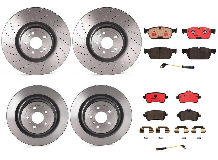 Brembo Brake Pads and Rotors Kit – Front and Rear (375mm/345mm) (Ceramic)