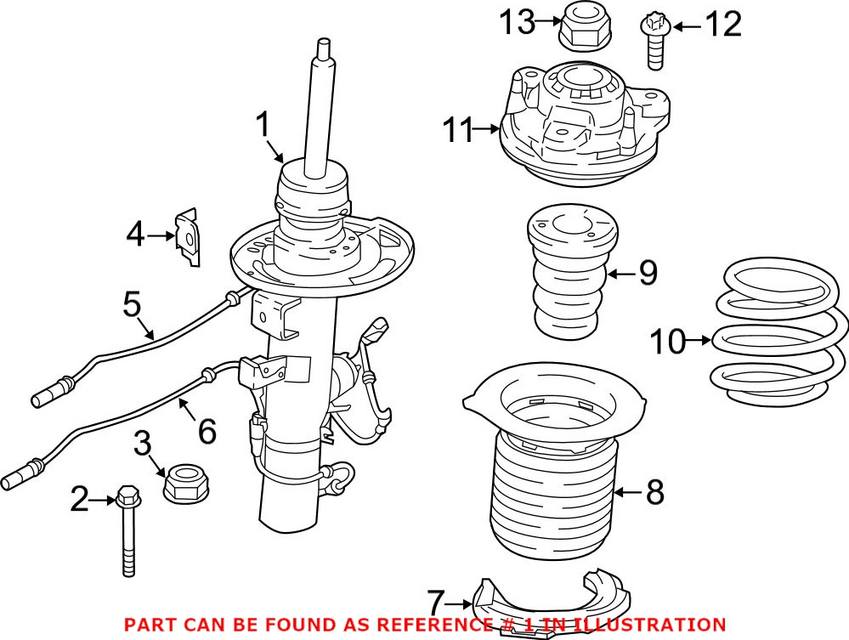 Suspension Strut – Front Pasenger Side