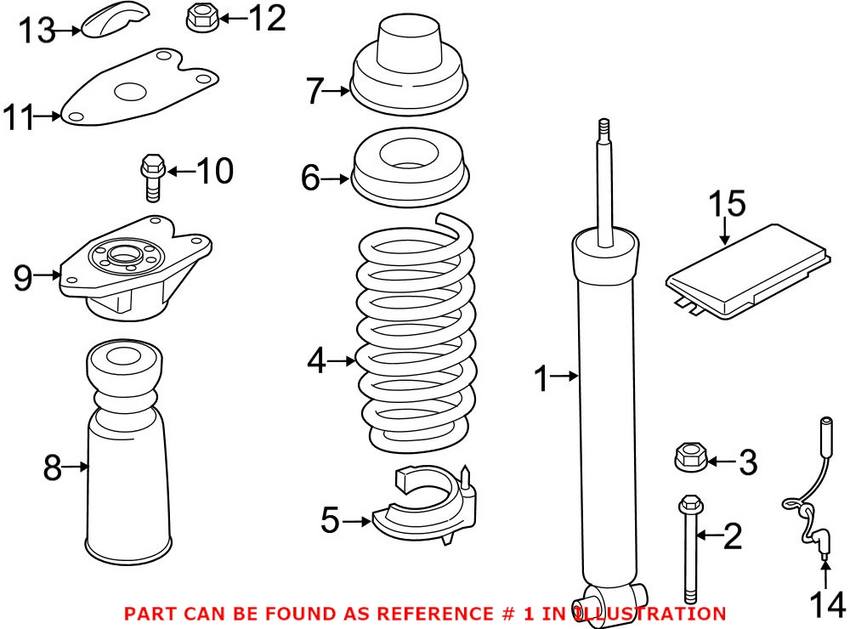 Shock Absorber – Rear (Adaptive Control Suspension)