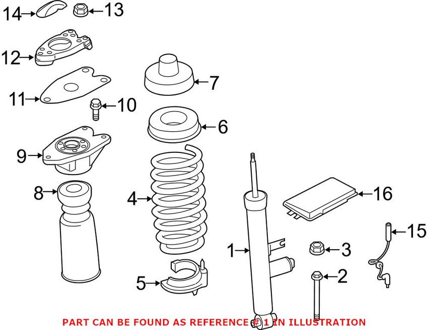 Shock Absorber – Rear (Adaptive Control Suspension)