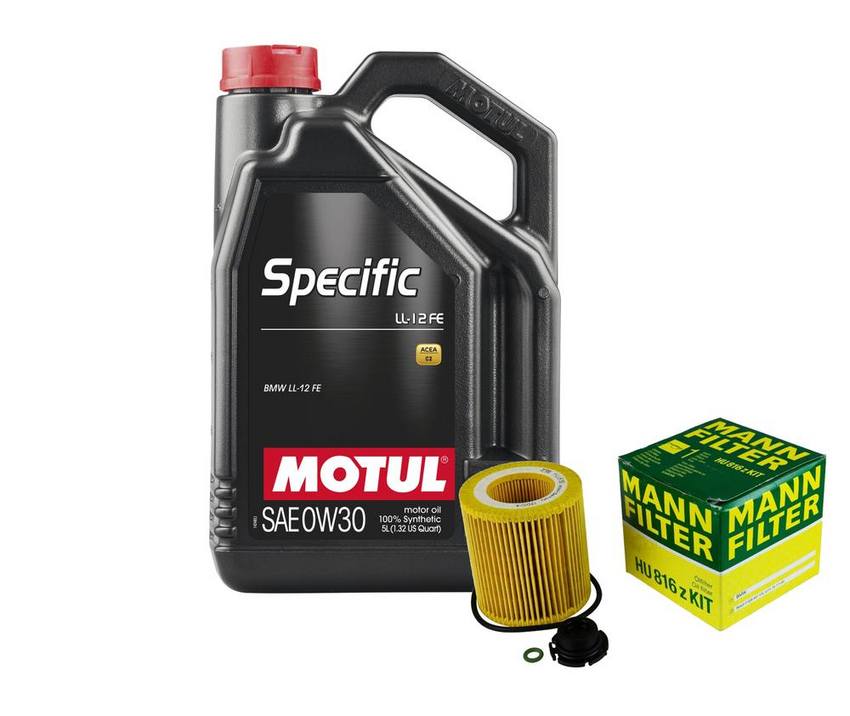 BMW Engine Oil Change Kit – Motul 11427953125 (0W30) (SPECIFIC LL-12 FE)