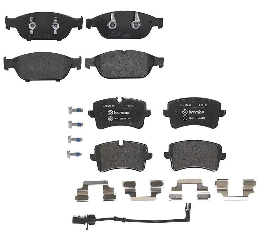 Audi Brembo Brake Kit – Pads Front and Rear(Low-Met) 4H0698151D – Brembo 3724452KIT