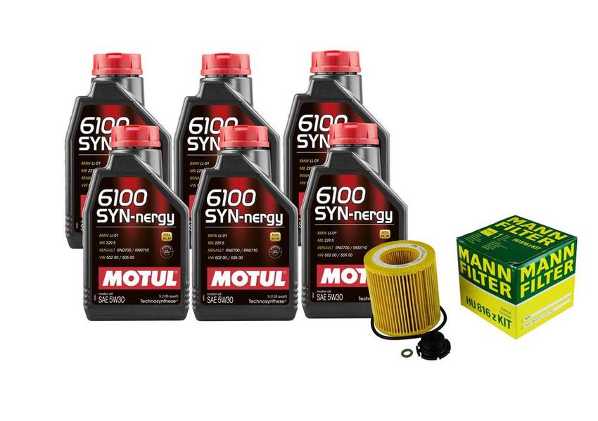 BMW Engine Oil Change Kit – Motul 11427953125 (5W30) (SYN-NERGY 6100)