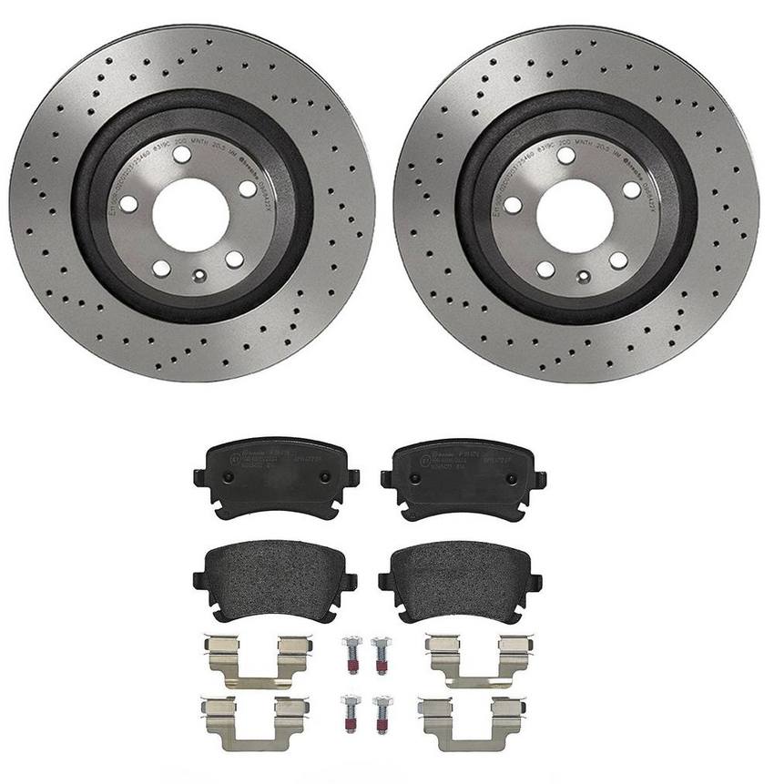 Brembo Brakes Kit – Pads and Rotors Rear (330mm) (Ceramic) (Xtra)