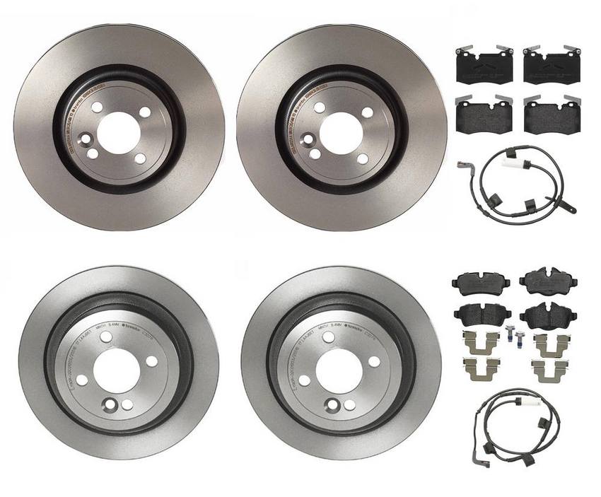 Mini Brakes Kit – Pads & Rotors Front and Rear (316mm/280mm) (Low-Met) 34356789330 – Brembo 3724530KIT