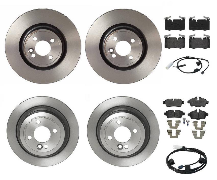 Mini Brakes Kit – Pads & Rotors Front and Rear (316mm/280mm) (Low-Met) 34356792572 – Brembo 3724531KIT