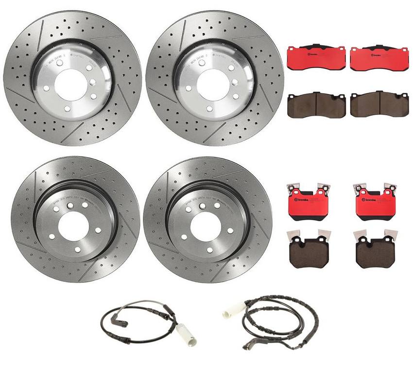 BMW Brake Kit – Front & Rear (338mm/324mm)(Ceramic) 34356789445 – Brembo